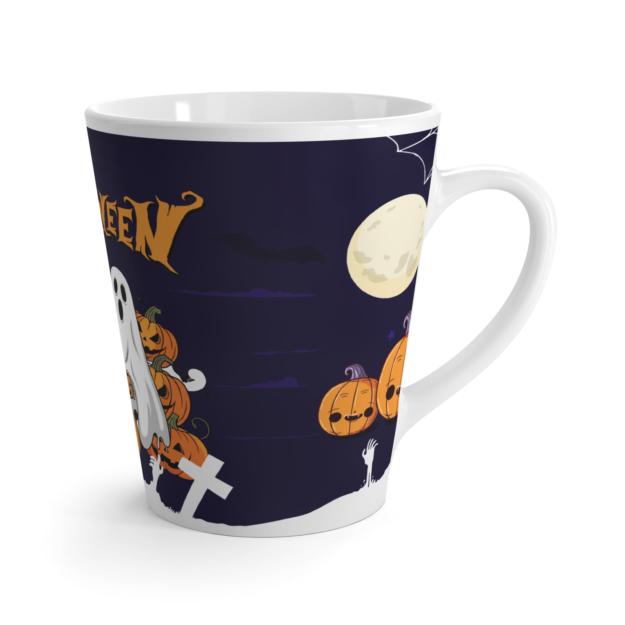 Halloween is Better with Skeleton | Latte Mug
